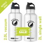 COMBO megaTANKA 2.0L with Mega PP Lid and thermoTANKA 2.0L with Mega PP Lid 2 Bottles