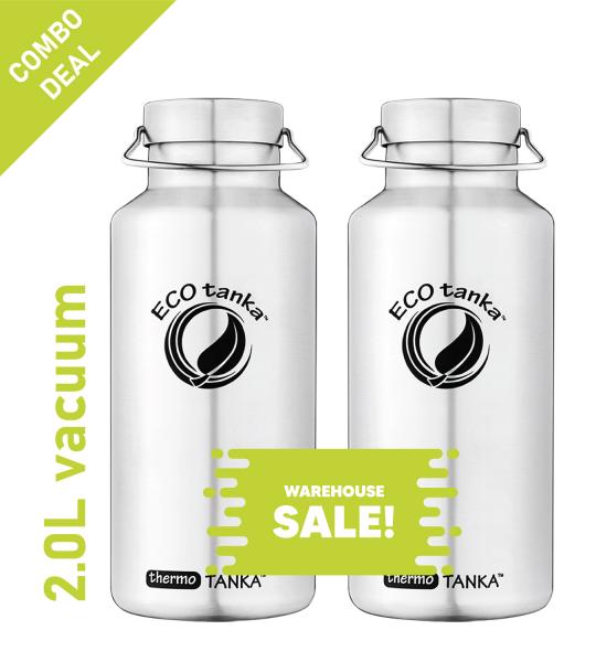 COMBO thermoTANKA 2.0L with Mega S.S. Lid _ 2 Bottles