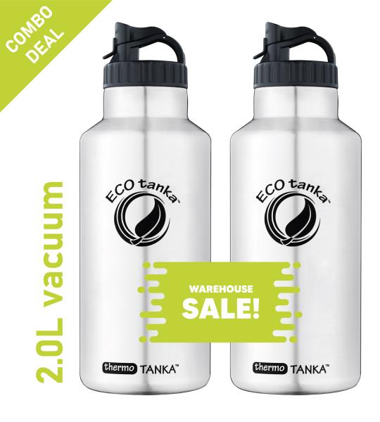COMBO thermoTANKA 2.0L with Mega PP Lid _ 2 Bottles